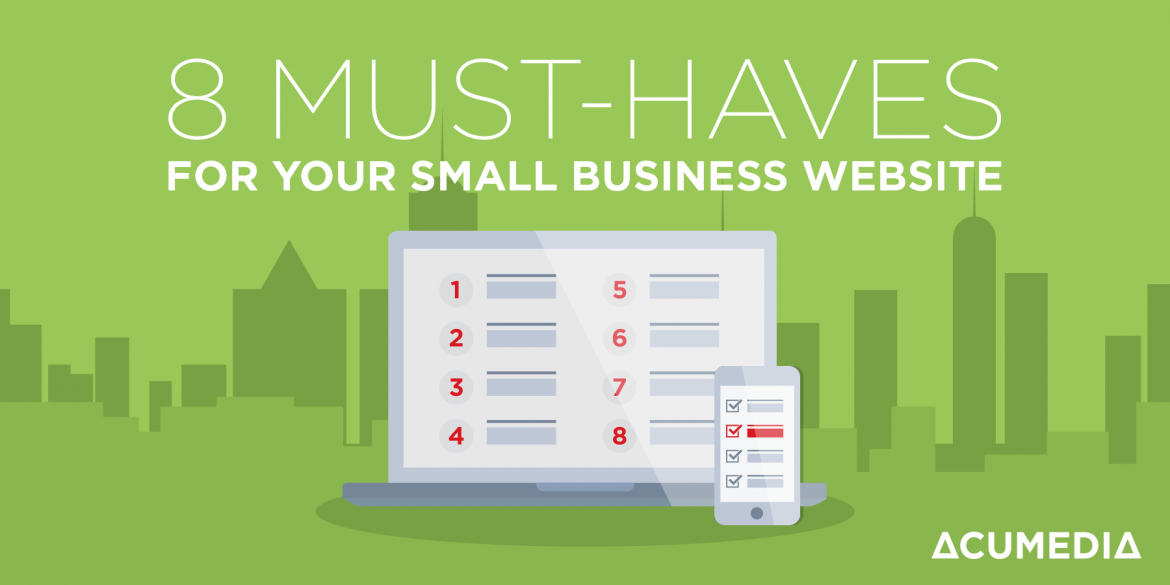 Top 8 essential elements that you must-have for your small business website to succeed